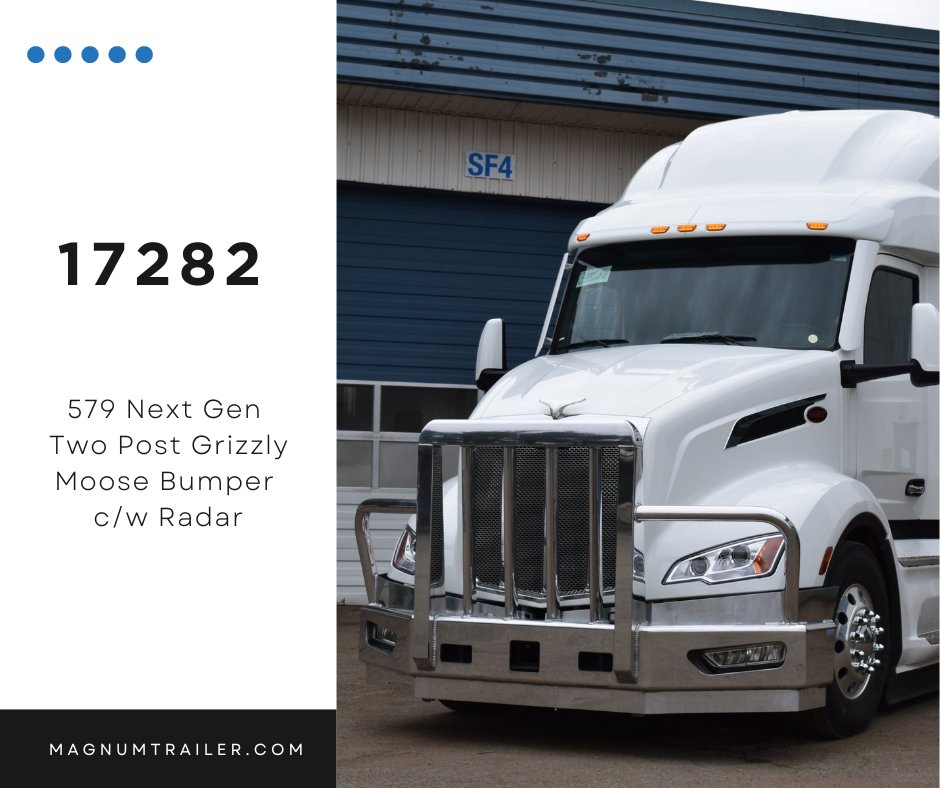 Call today and place your order for the 17282!

The 579 Next Gen Two Post Grizzly Moose Bumper is complete with Radar and features our sought after polished mirror-like finish.

Learn more on our website or call your local Territory Sales Manager.