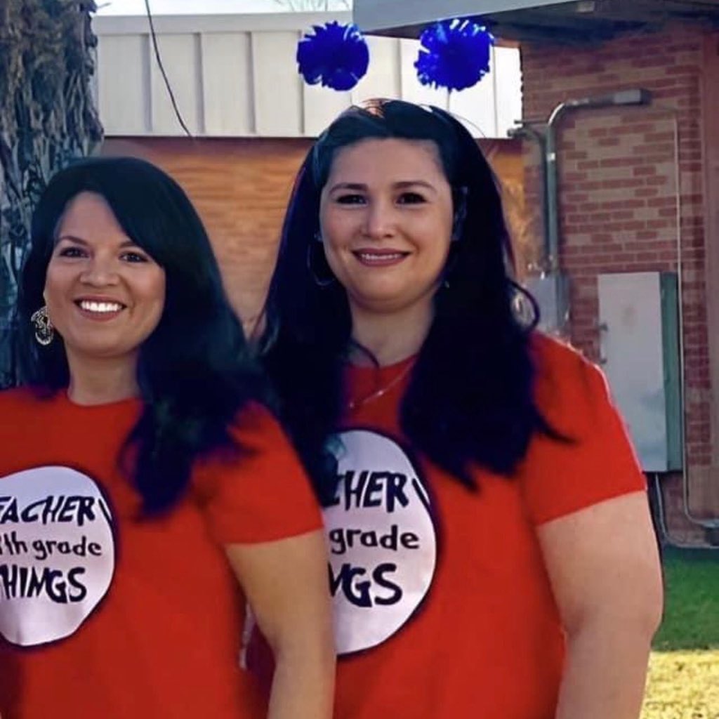 AmandaHTV's tweet photo. Today is World Teachers’ Day.
+
May we remember Irma Garcia &amp; Eva Mireles as the superheroes they are.
+
They spent their finals moments on earth protecting their students in the midst of the chaos of a mass shooting at Robb Elementary. Heroes in every sense of the word. 💜💎❤️ https://t.co/hR28mFd8NJ