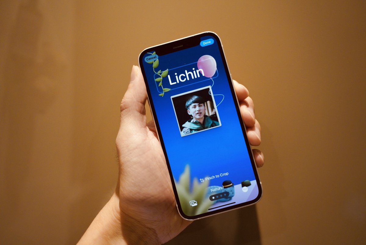 lichinlin's tweet photo. Create your iOS contact poster using @figma LabKit! @Niclasense &amp; @MarcelTobien this is very nice.🌻 https://t.co/ykTcJkxd7S