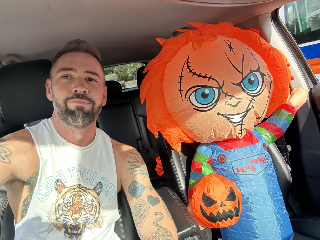 I’m gonna scare my son tmrw when I pick him up lol