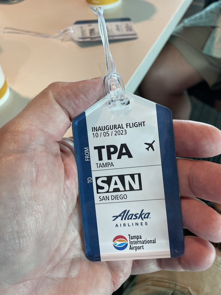 It’s a Party <a href="/FlyTPA/">Tampa International Airport ✈️</a> with <a href="/AlaskaAir/">Alaska Airlines</a>  getting ready to board Inaugural Flight Service TPA-SAN #lifeofrichs