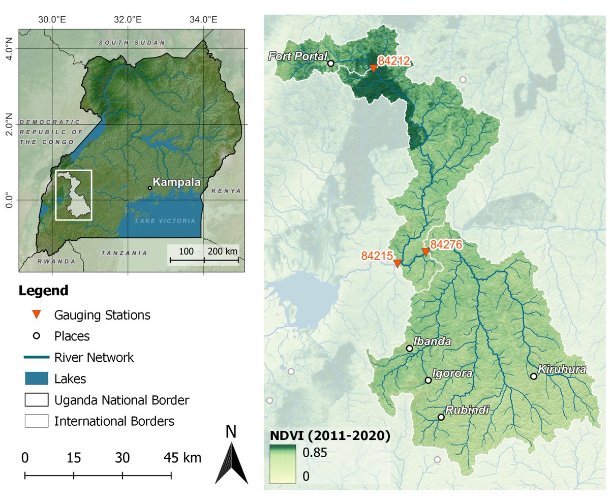 Following the KickOff-Meeting of the #SWAQ-Uganda project, all partners explored the case study catchment of the Mpanga river and its main tributary, the Rushango river. <a href="/min_waterUg/">MINISTRY OF WATER AND ENVIRONMENT 🇺🇬</a> <a href="/IIASAVienna/">IIASA</a> <a href="/BOKUvienna/">BOKU University</a> <a href="/ADCinUganda/">ADC in Uganda 🇦🇹🇺🇬</a> #WaterQuality #SGDs #Hydrology #FieldVisitsMatter
