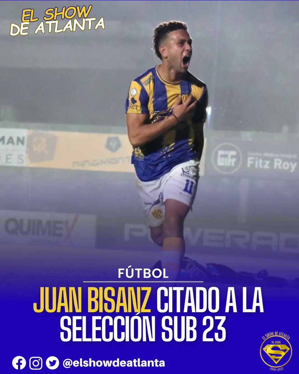 elshowdeatlanta's tweet photo. #OrgulloBohemio
Juan Bisanz fue convocado por Javier Mascherano a la selección Sub 23, que trabaja de cara al Preolímpico de Venezuela https://t.co/NKYEuMbIc9