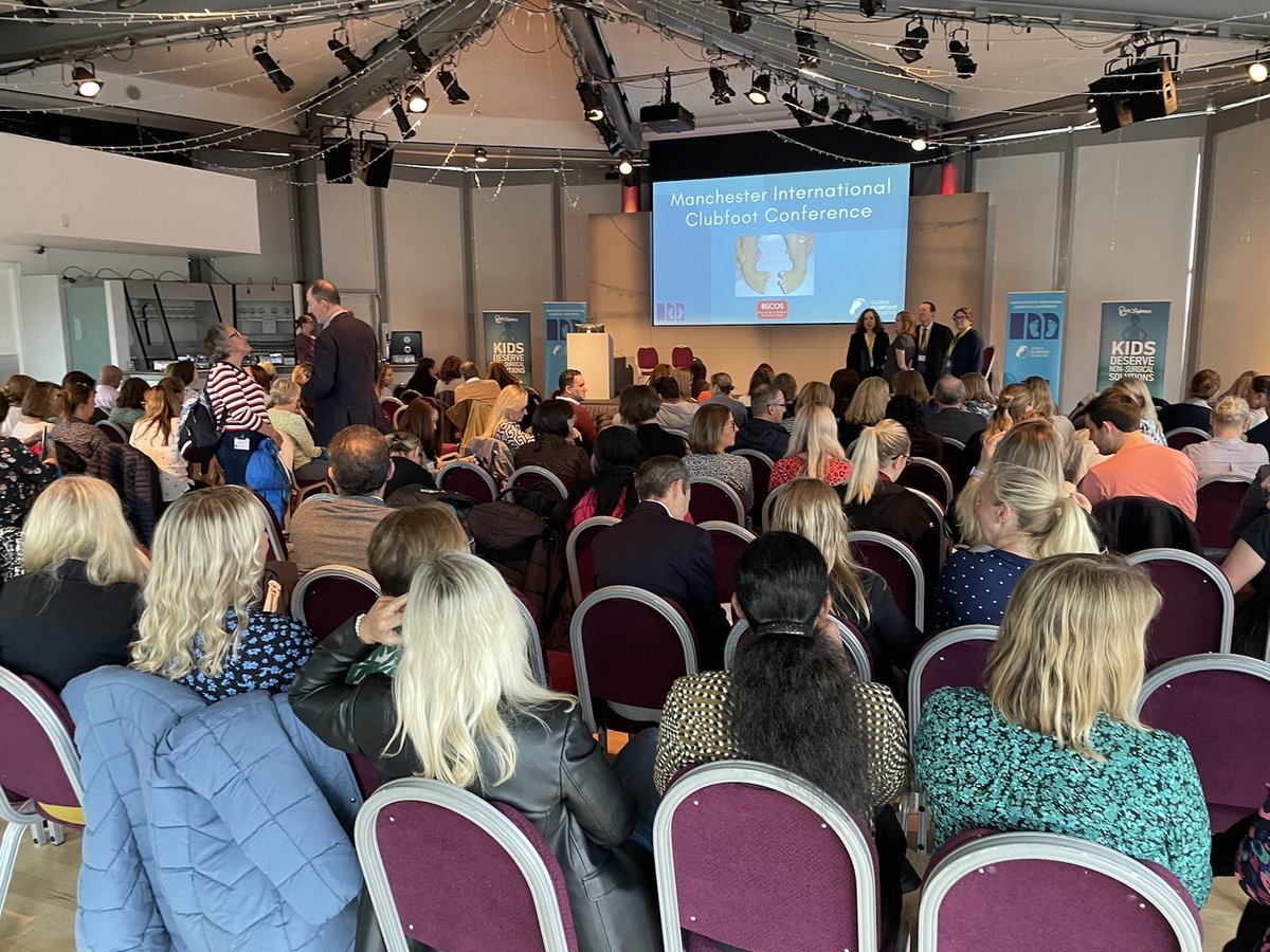 BSCOS_UK's tweet photo. Manchester International Clubfoot conference is underway! 5-6 Oct 2023

Lots of great networking to create a robust world community looking after little feet! 🦶👧 👦 👣 👢 🥾 

@GlobalClubfoot thank you! @BSCOS_UK 
@naomiwarddavis @RMCHosp https://t.co/D79DosrWyu