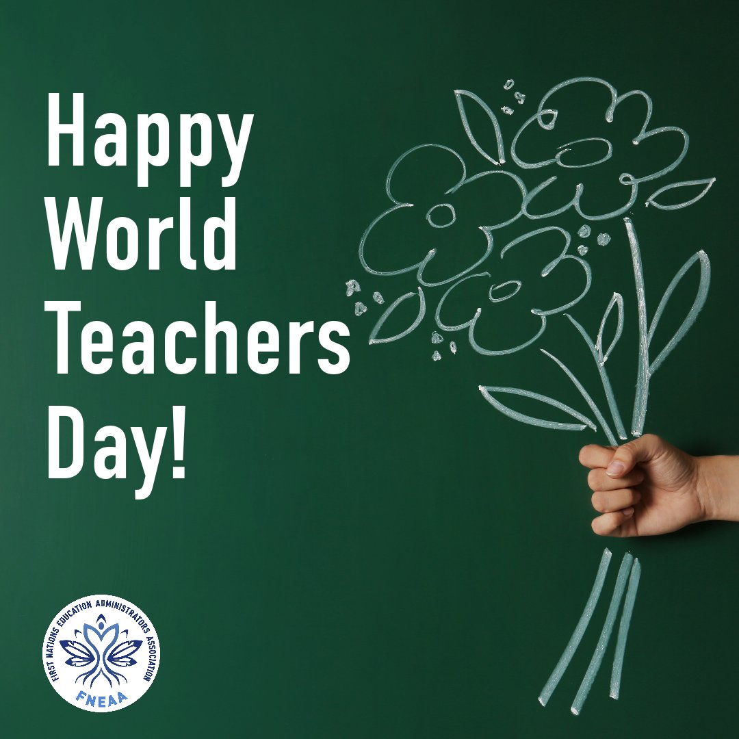 🍎🌟 Happy World Teachers' Day! 🌟🍎

Today, FNEAA celebrates the incredible dedication and unwavering commitment of educators worldwide who inspire future generations. 🌍✨

#WorldTeachersDay #EducationMatters #TeachersRock #FirstNationsEducation 🍏💙