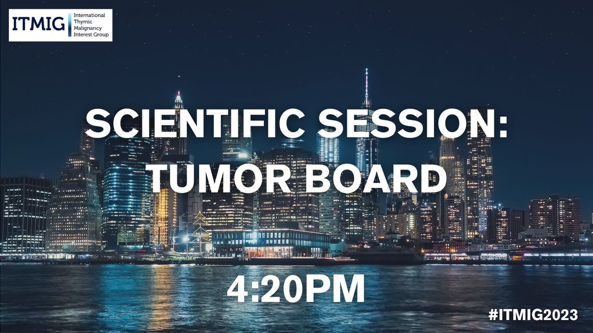 Up next: The Tumor Board Scientific Session

#ITMIG2023 #itmig