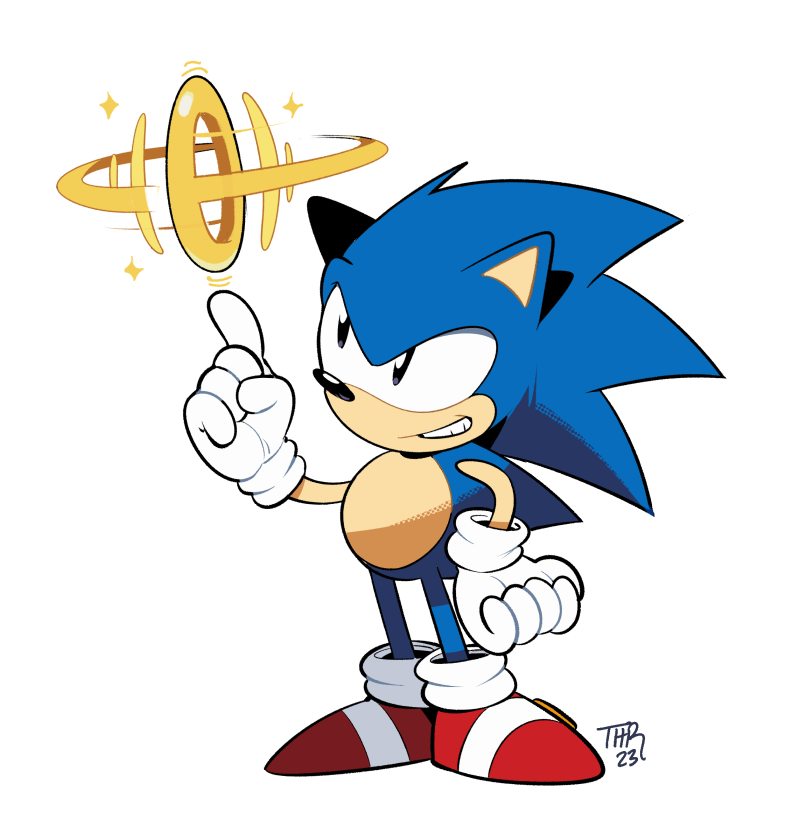 ソニック 「Sonic!」|Thomas 🍔のイラスト
