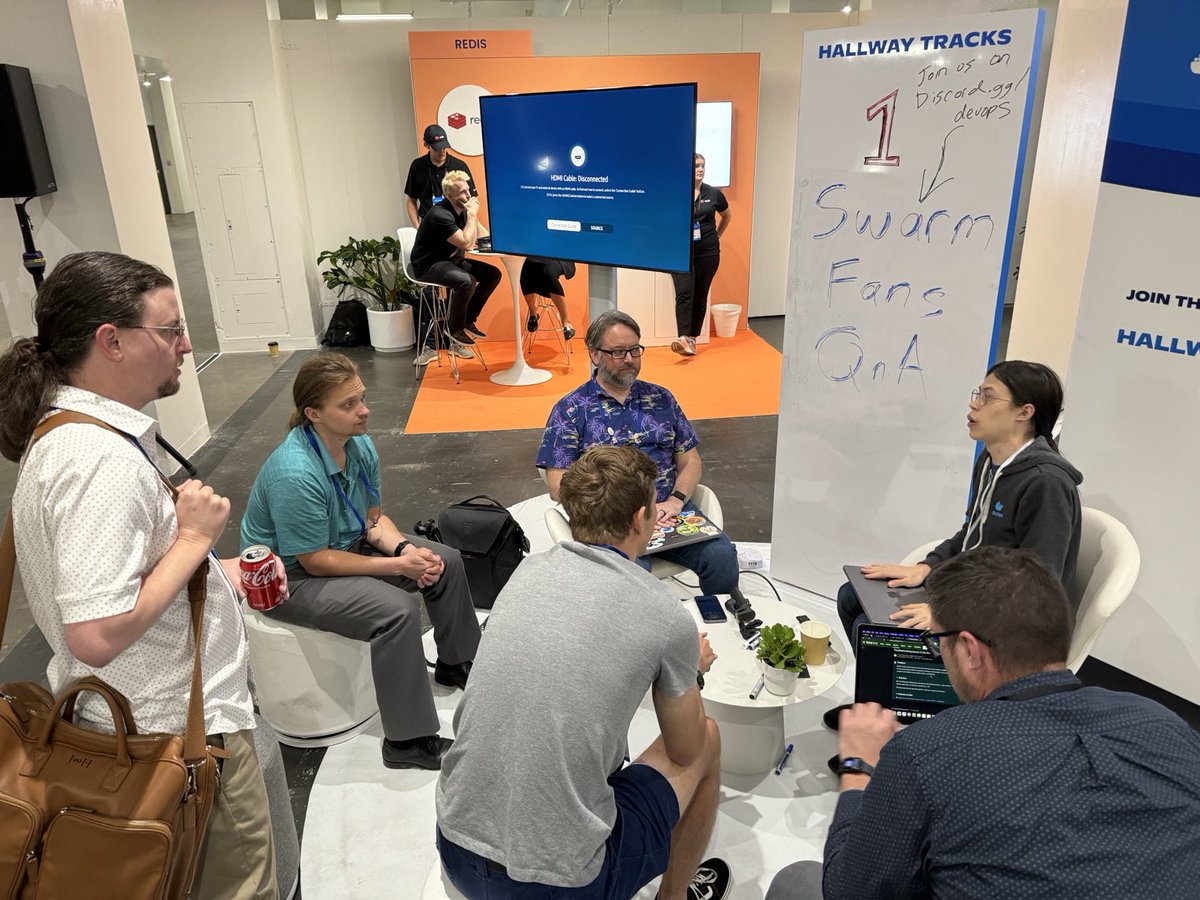 akalipetis's tweet image. People are #Swarm ing at #Dockercon 🐳🥳

⁦@BretFisher⁩