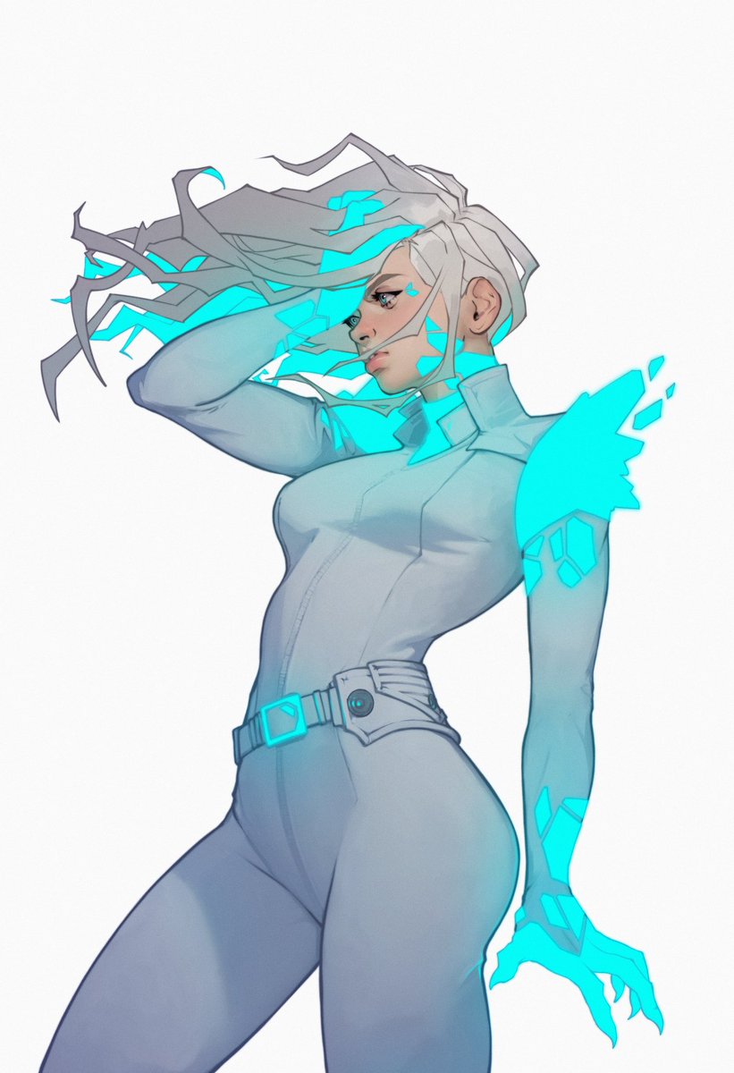 Rushing to get these done for #NYCC! Here’s the next #Marvel  glow up piece Frost.

#MarvelComics #emmafrost #whitequeen