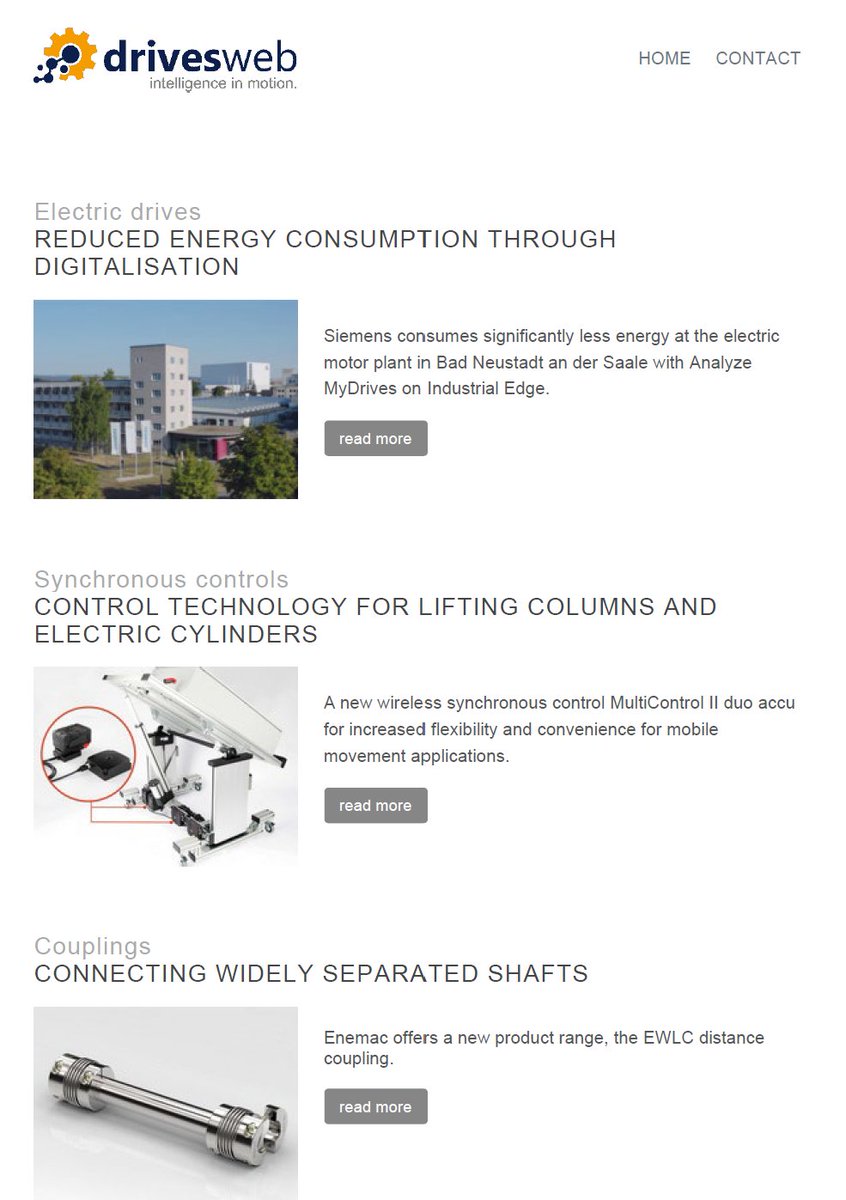 DirkSchaar's tweet photo. The new @drivesweb #Newsletter is out? Today with reduced #Enery Consumption through #Digitalzation, #couplings for widely separated shafts andreliable Linear Motion. Read now for free: https://t.co/K1ljOwIh2e

#DriveTechnology #Motion https://t.co/6qWNn0wOBg