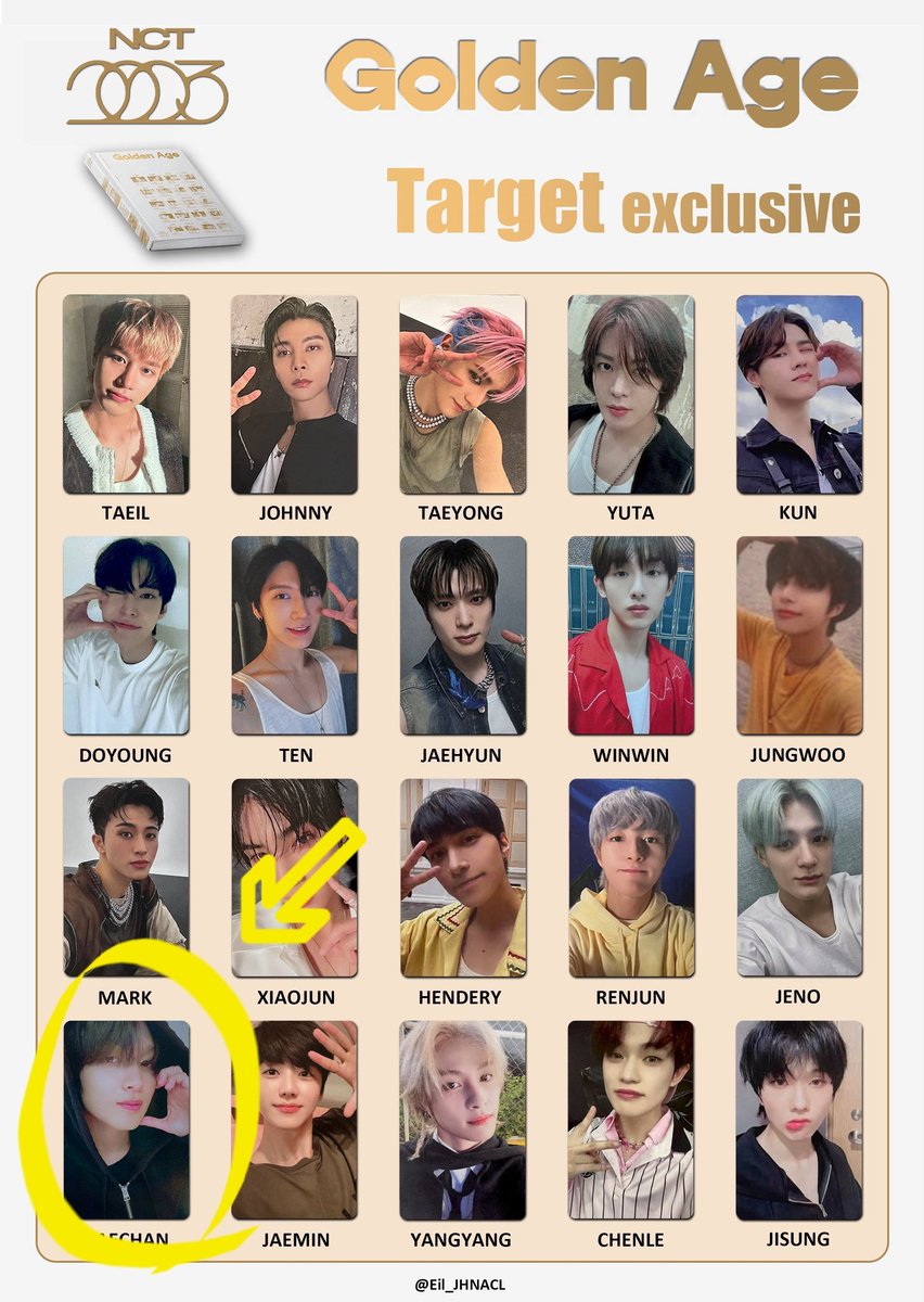n32889391's tweet photo. wtt NCT 2023 golden age d2c🔁target 

have: Taeyong / d2c

want: Haechan / target

🌎usa or canada

not for sale https://t.co/6jN1Ey5aL9