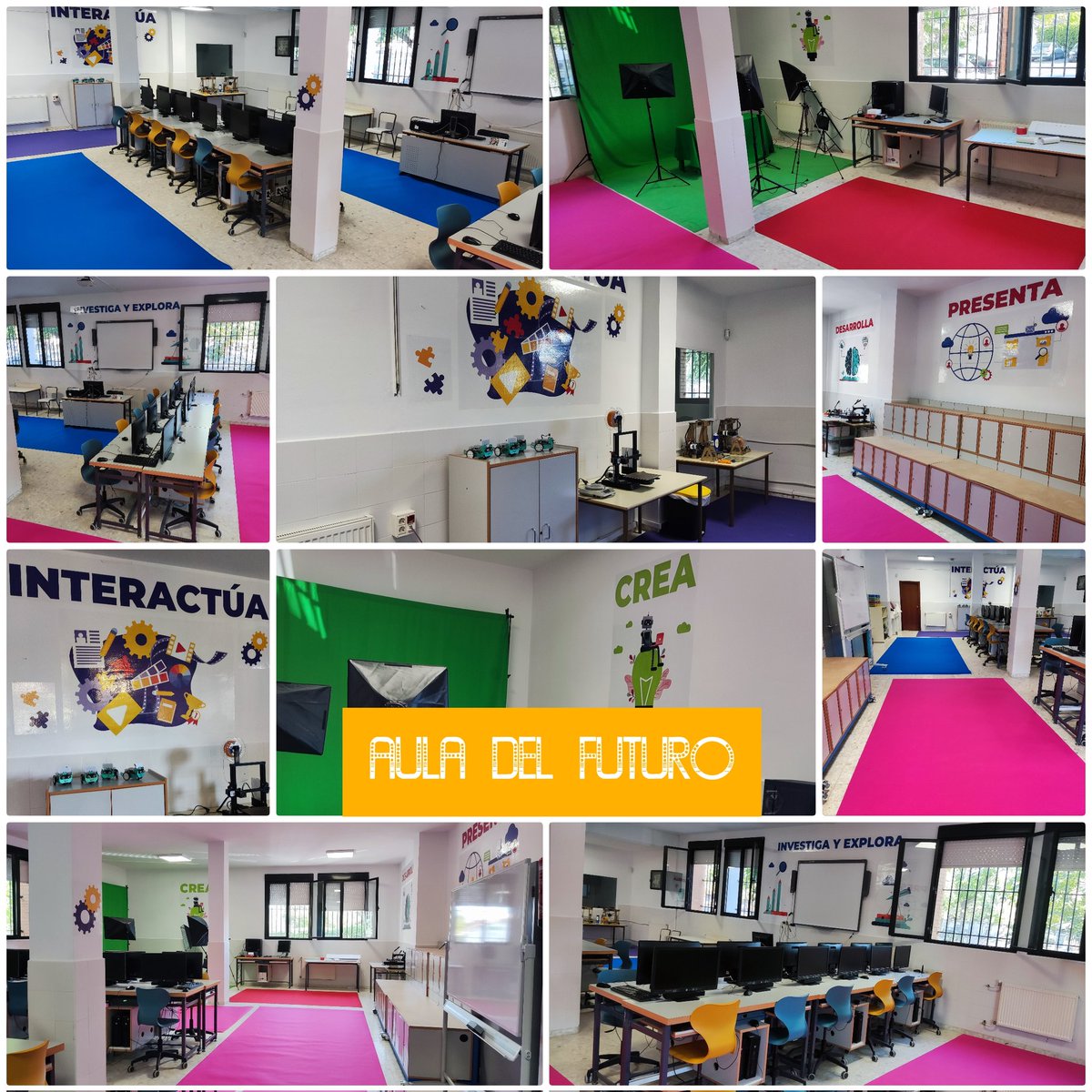 IESCarolina's tweet photo. ¡Nuestro Aula del Futuro ya está casi lista! Muy pronto celebraremos en ella unas Jornadas de Formación para que nuestro profesorado le saque el máximo partido a este espacio tan versátil e innovador. Proyecto:SomosCarolina3.0 https://t.co/4lM73FO4a2
