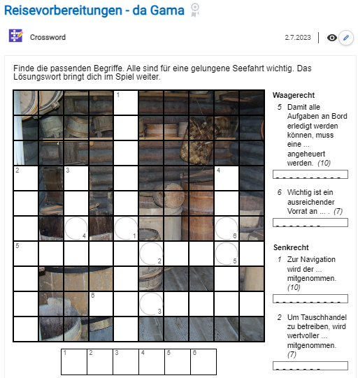 ZUMApps's tweet photo. https://t.co/EZKBh7duQ7 zur Klassenfahrt oder im Fremdsprachenunterricht oder mit https://t.co/MNgS162TF2 natürlich für einen #Edubreakout - WIE und WO setzt IHR CROSSWORD im Unterricht ein? #OER #OERde #Moodle https://t.co/DOSUzJtIwu