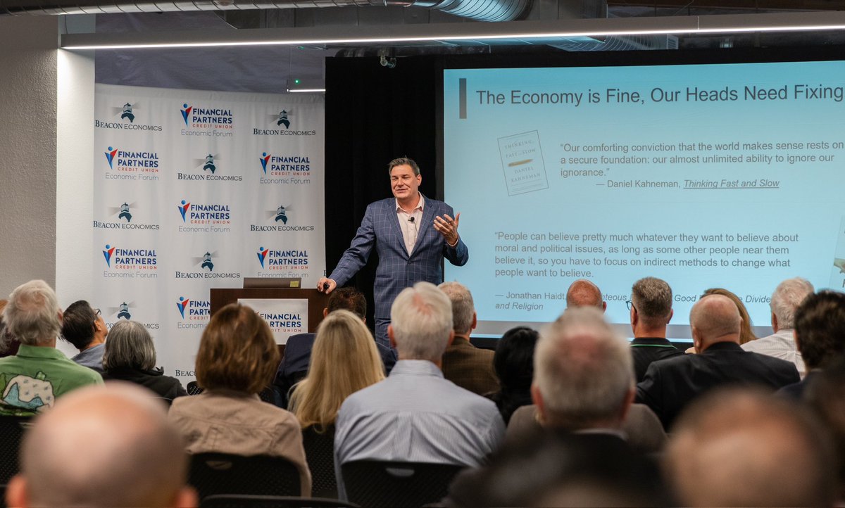 FP_CU's tweet photo. Thank you to everyone who joined us for the 7th Annual Economic Forum! As always, Dr. Christopher Thornberg @BeaconEconomics shared great insights on the Southern California economy. Let’s continue the conversation on economic realities &amp; how we can build stronger communities!⁠ https://t.co/65i1Zl5JwB