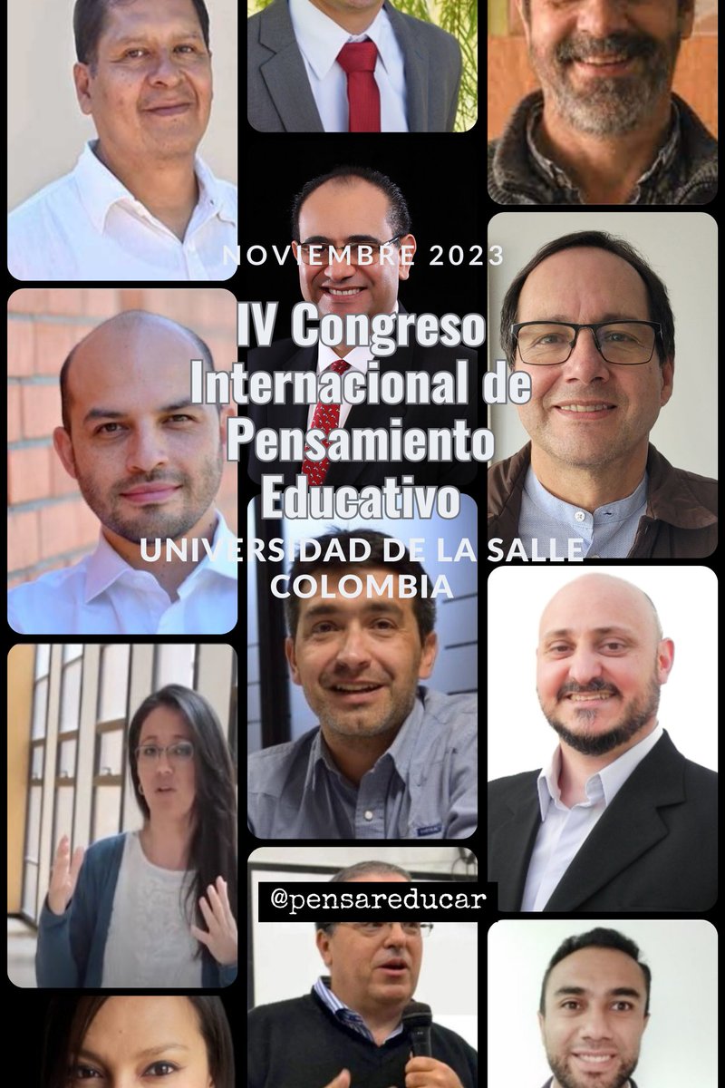 pensareducar's tweet photo. En 40 días... Te esperamos con este panel de conferencistas nacionales internacionales en @unisalle  #IVCIPEUniSalle Inscríbete sin costo, envía tu ponencia. Participa. @edunisalle https://t.co/VDKJGuTUPb https://t.co/2itMEHO2yI https://t.co/gtwWRgdA8i