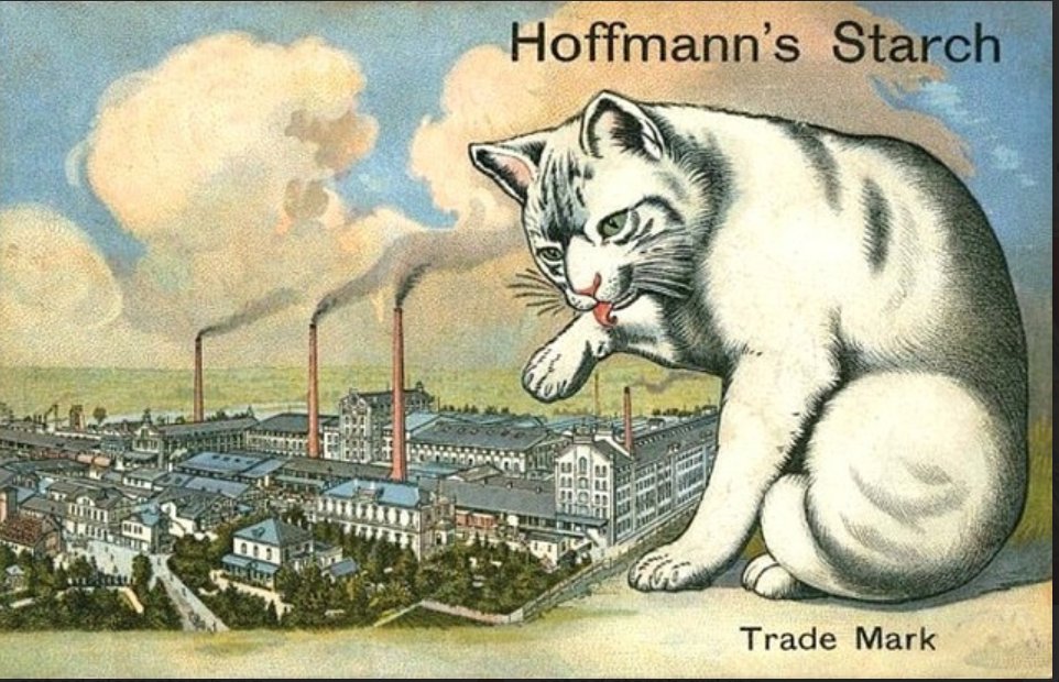 HorribleSanity's tweet photo. Today's Vintage Ad With Unexpected Cats.

If you did a feline remake of "Godzilla," this would be the opening scene. https://t.co/v26F6H7ovA