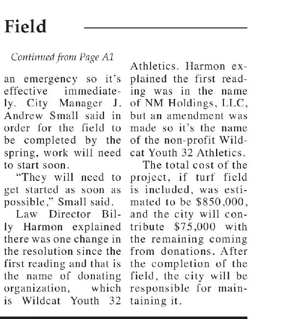 NapoleonYouth32's tweet photo. What a great upgrade this will be for the community! Wildcat Youth 32 Athletics is excited to be partnering with the City of Napoleon! https://t.co/ZgUguTXNC5