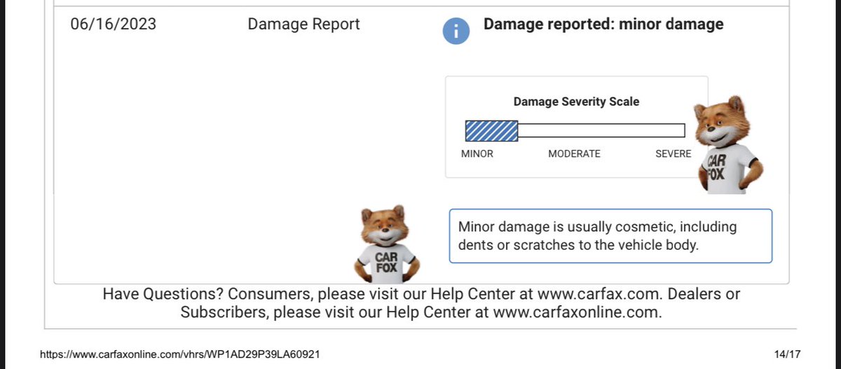 GoodwillFOS's tweet photo. Hey @CARFAXinc 

I ordered a replacement tow hitch cover for my Cayenne and now it’s showing up as a damage report?

How can I correct this? https://t.co/fZF4iKDqiX