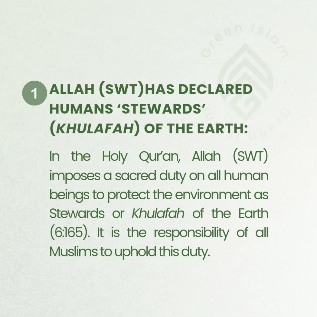 greenislamorg's tweet photo. Did you know?

There is a duty on Muslims to protect the environment in Islam.

Learn more: https://t.co/mfs4AoIiIH 
#greenislam https://t.co/13QQ3dqlez