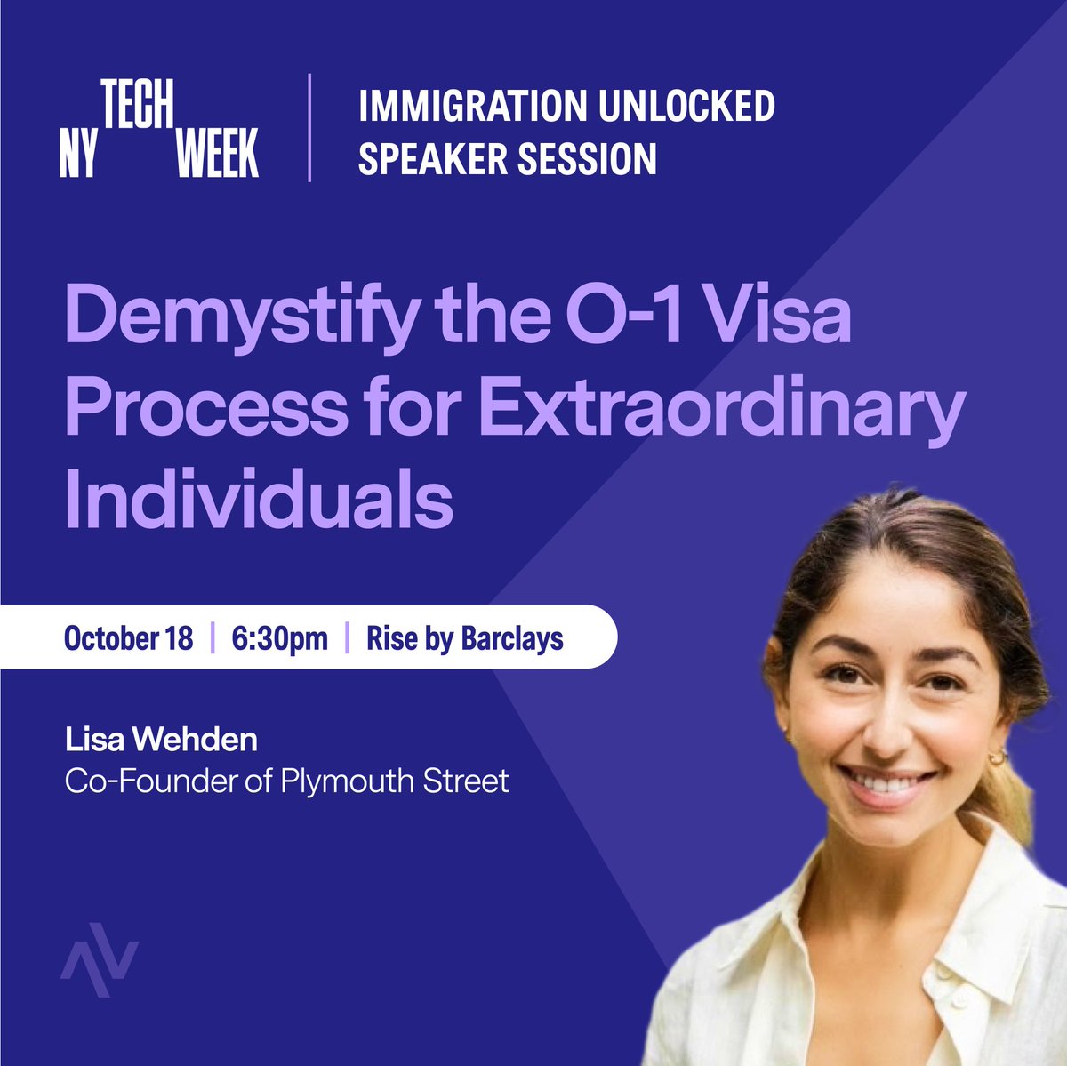 Together with <a href="/plymouthstreet/">Plymouth</a> &amp; <a href="/UnshackledVC/">Unshackled Ventures</a> this NY #TechWeek, we will demystify the O-1 Visa process and provide a blueprint for founders and tech talent. Their combined expertise promises an insightful discussion. RSVP today: lu.ma/bkeuy601?_kx