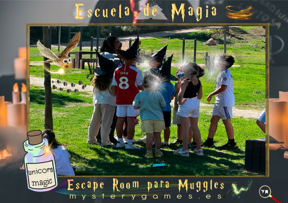 Mystery_Games_'s tweet photo. #escaperoomEDM ®️⚡️ 🧙‍♂️
•  mágico #cumpleaños nº 10, en el fantástico #parcdeloreig , muchos hechizos, pociones y pruebas superadas con creces por los nuevos aspirantes a entrar en la #escuelademagia. #escaperoombcn https://t.co/KRLGksKRnv
☎️ 630672610⠀🟢WHATSAPP #escapistas https://t.co/pGo2H4cce6