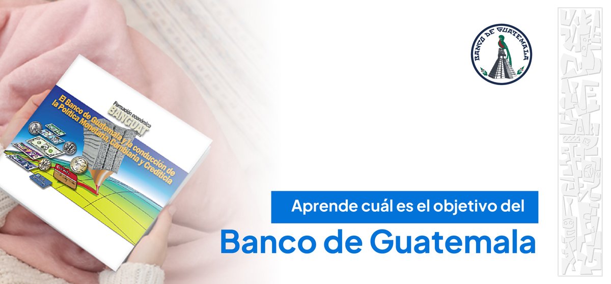 🏢Consulta y enseña a los jóvenes con los Libros de Formación Económica que el #BancoDeGuatemala ha preparado para aprender sobre el objetivo del Banco     Central. 
👉Ingresa aquí: banguat.gob.gt/sites/default/…