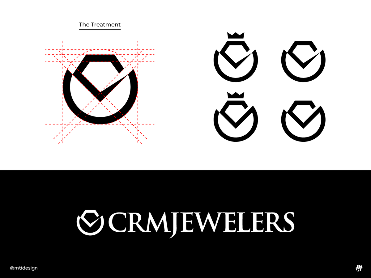 MTIDesign's tweet photo. Logo redesign for @crmjewelers 

Previous logo here (https://t.co/WQ721u0CTO)

Client: CRM Jewelers
Marketplace: Upwork
Year: 2016

Wanna a #monogram like this one?
contact 👉 about.mtidesign@gmail.com

#mtidesign #logo #logos #logodesigns #Logodesigner #branding #jewelry #miami https://t.co/GOlWo3NVHN