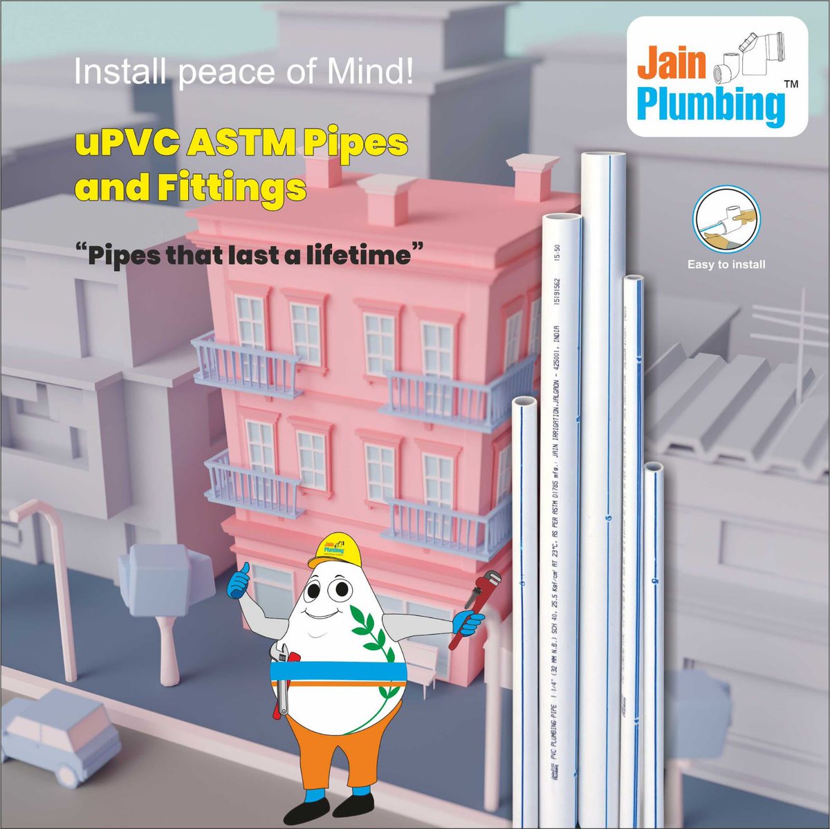 JainPlumbing's tweet photo. 🛠️ Tired of constant repairs? Jain Plumbing's uPVC ASTM Pipes and Fittings are virtually maintenance-free. Install them once, and enjoy a worry-free plumbing system for years to come. Your peace of mind is just a call away. 🛠️🏡 #installpeaceofmind #jainplumbing #bestquality https://t.co/zlAQbSXNhW