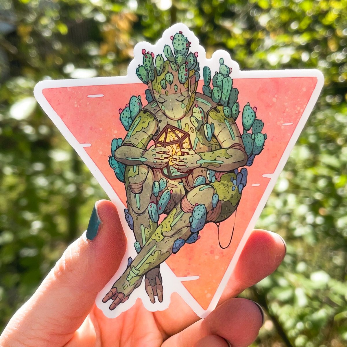 andthegrunlings's tweet photo. Added this peaceful cactus bot to the sticker collection on my website. 🌵 The complete bundle is back in stock :) 
#illustration #digitalart #cuteart #artshop #stickerdesign #natureart #digitaldrawing https://t.co/05BtWFUYhp