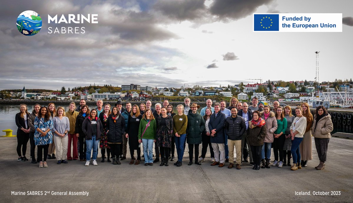 Marine SABRES Project (@marinesabres) on Twitter photo That’s a wrap on our 2nd General Assembly in Hafnarfjörður, Iceland! 🇮🇸 Thank you to all our partners for contributing to the past three days of productive discussions, and to <a href="/MFRI_Iceland/">Marine and Freshwater Research Institute, Iceland</a> for hosting. Next year: Madeira! 🇵🇹
Learn more about our project: marinesabres.eu That’s a wrap on our 2nd General Assembly in Hafnarfjörður, Iceland! 🇮🇸 Thank you to all our partners for contributing to the past three days of productive discussions, and to <a href="/MFRI_Iceland/">Marine and Freshwater Research Institute, Iceland</a> for hosting. Next year: Madeira! 🇵🇹
Learn more about our project: marinesabres.eu