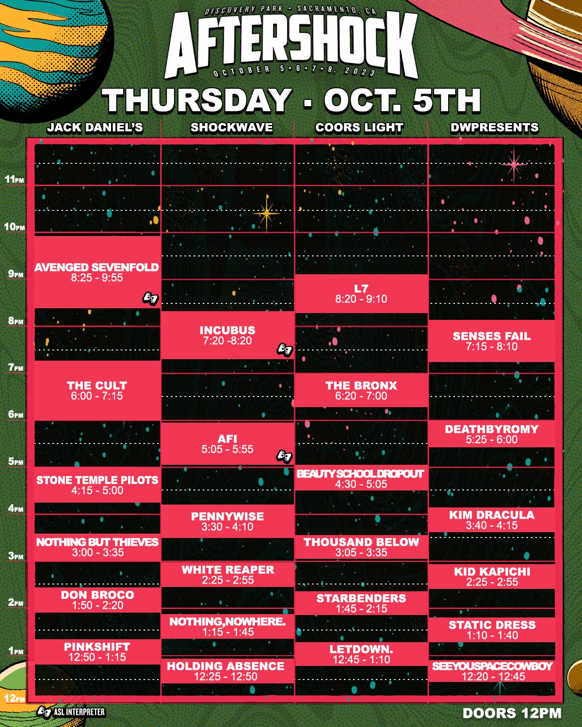 Aftershock 2024 Schedule Ilse Rebeca