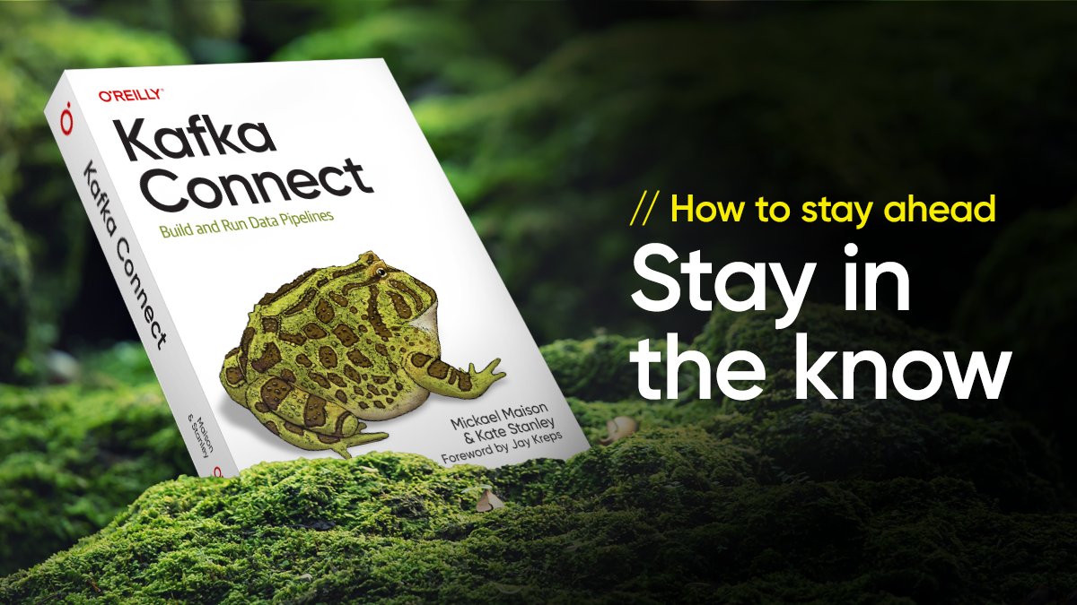 Get our newest book, Kafka Connect -- Kafka Connect allows you to quickly adopt Kafka by tapping into existing data and enabling many advanced use cases. oreil.ly/xYMj8
