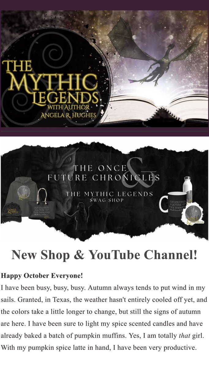 Check out the latest. Read and subscribe! archive.aweber.com/newsletter/awl…

#booknews #fantasyauthor #writerscommunity #swag #podcast #BooksWorthReading