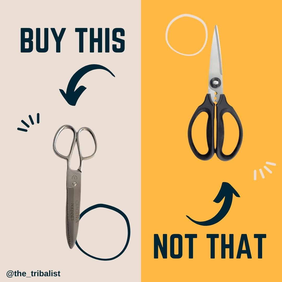 TheTribalistnow's tweet image. Choosing sustainability with Cucina Napoli Kitchen Scissors over OXO Good Grips Kitchen Scissors. Say no to disposable plastic handles and opt for all-steel kitchen shears built to last a lifetime!

#SustainableChoices #PlasticFreeKitchen #HeirloomQuality #infinitelyrecyleable