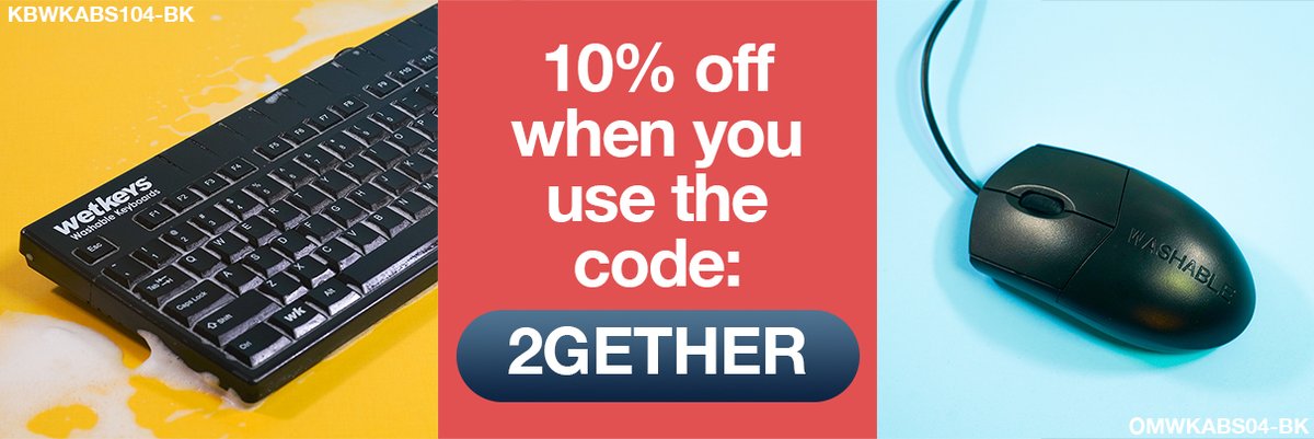 Better Together: The Perfect Waterproof Keyboard &amp; Mouse Combo Set! Use code "2GETHER" for an extra 10% off when you buy 2 or more. 💻🖱️ Shop now and upgrade your office hygiene with WetKeys. Offer valid until Oct 25, 2023.

wetkeys.com/The-Perfect-Pa…