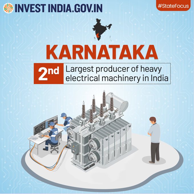 InvestIndiaISR's tweet photo. #Karnataka is a leader in the machine tool industry, where Bengaluru alone accounts for 60% of India's total machine tools by value.

Know more 👉https://t.co/oUrI5azWOl

#StateFocus #InvestInIndia #ElectricalMachinery @tal_becker @BernsteinReich @IsraelFTA @IsraelinMumbai https://t.co/nDvHLSCr64