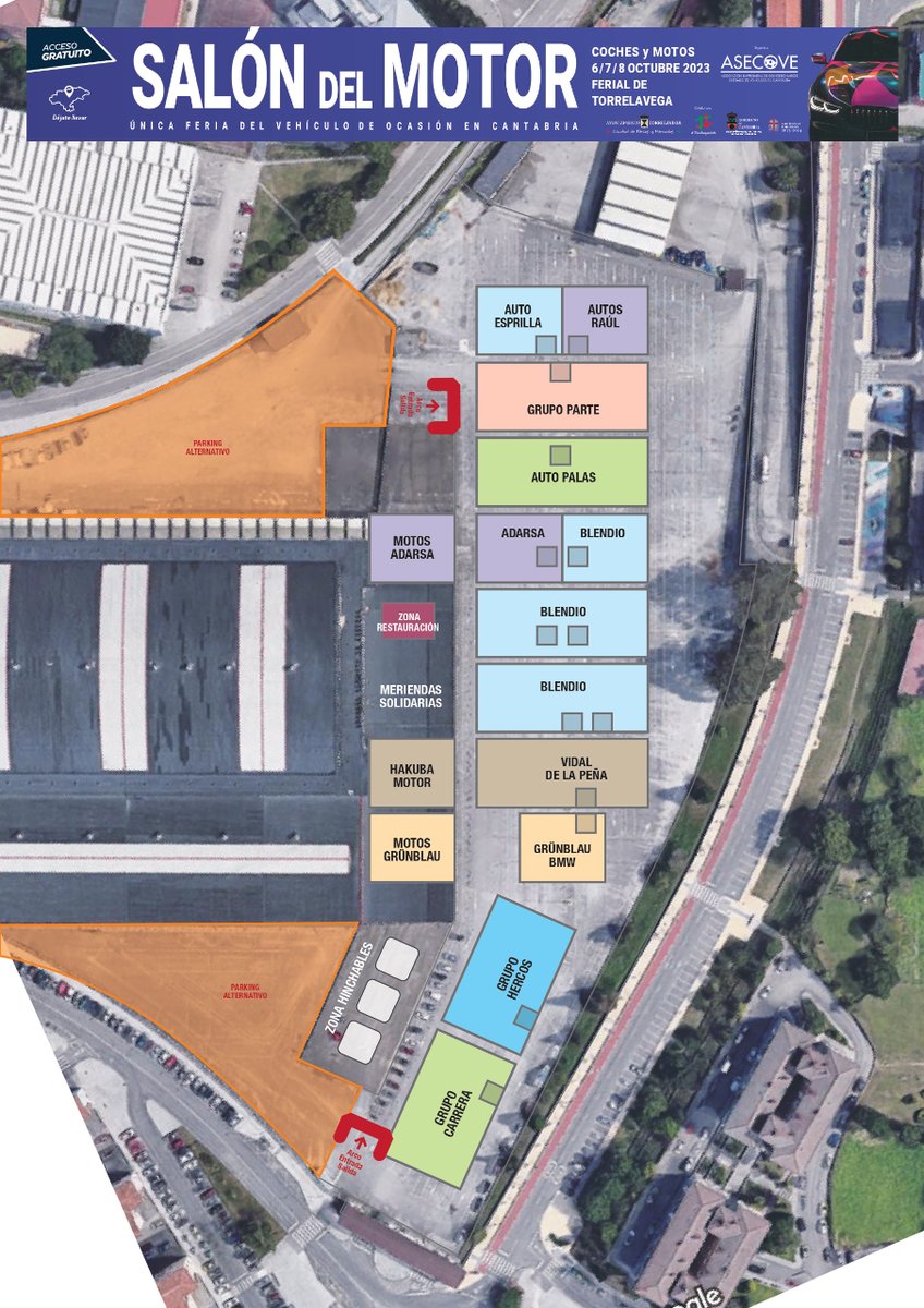 🔴 ACTUALIZACIÓN PLANO 🔴
🗺️ ¡Échale un vistazo para no perderte nada del Salón del Motor!

Además de cerca de 800 🚗🏍️ #vehículos de ocasión de más de 30 marcas, encontrarás un montón de planes para hacer en familia o con amigos como 🎪 hinchables o 🍔 food trucks.