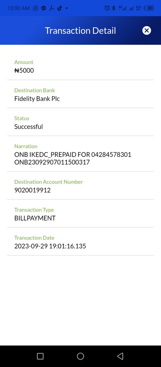 AdesanmiBamide1's tweet photo. @IkejaElectric @IkejaElectric 

Hello 

My name is Adesanmi Bamidele Adeniyi
I paid a Ikeja Electric with this account number 5440015307 ( Fidelity Bank) but the token was not sent as SMS to my line https://t.co/VStfFapzut