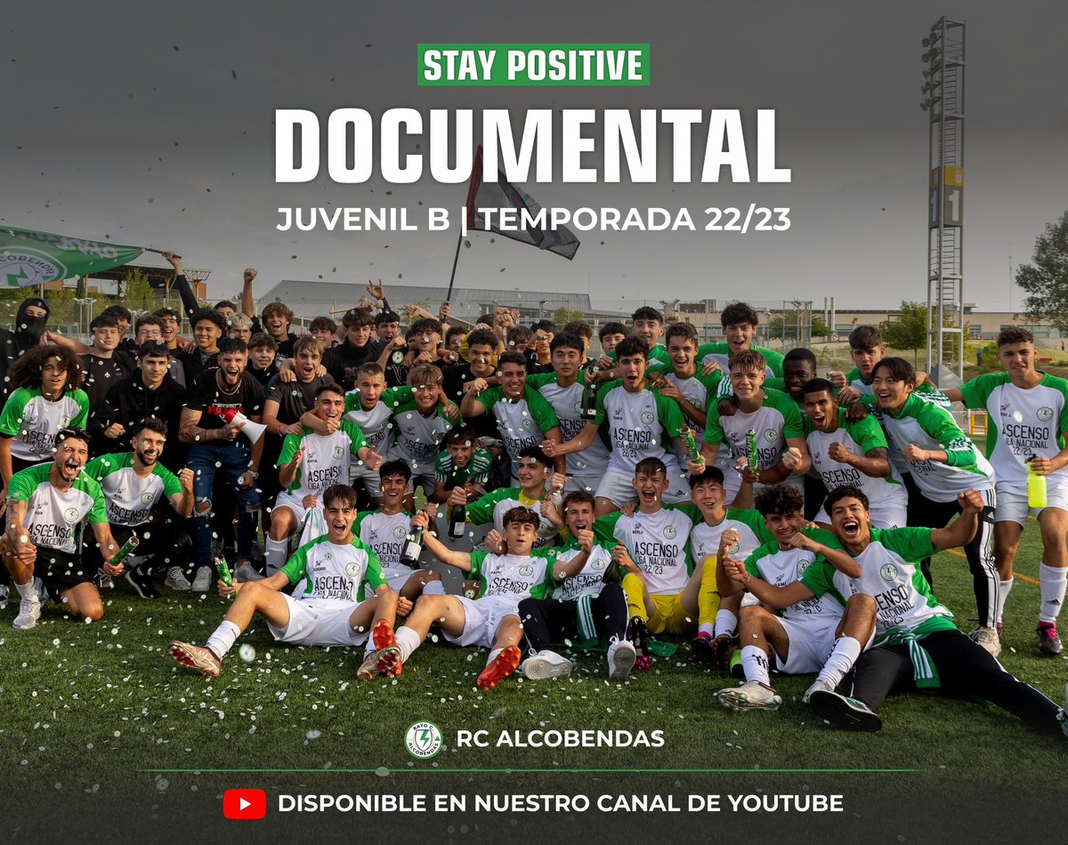 🎬 𝘿𝙊𝘾𝙐𝙈𝙀𝙉𝙏𝘼𝙇 𝙅𝙐𝙑𝙀𝙉𝙄𝙇 𝘽 | 𝙏𝙚𝙢𝙥𝙤𝙧𝙖𝙙𝙖 𝟮𝟮-𝟮𝟯 ⚡️🍿

🚨 Mañana viernes 6 de octubre se encontrará disponible el Capítulo 1 (de 3) en nuestro 𝗰𝗮𝗻𝗮𝗹 𝗱𝗲 𝗬𝗼𝘂𝗧𝘂𝗯𝗲! 𝗡𝗼 𝘁𝗲 𝗹𝗼 𝗽𝗶𝗲𝗿𝗱𝗮𝘀!!

𝗣𝗿𝗲𝗽𝗮𝗿𝗮 𝗹𝗮𝘀 𝗽𝗮𝗹𝗼𝗺𝗶𝘁𝗮𝘀! 🍿💚🤍