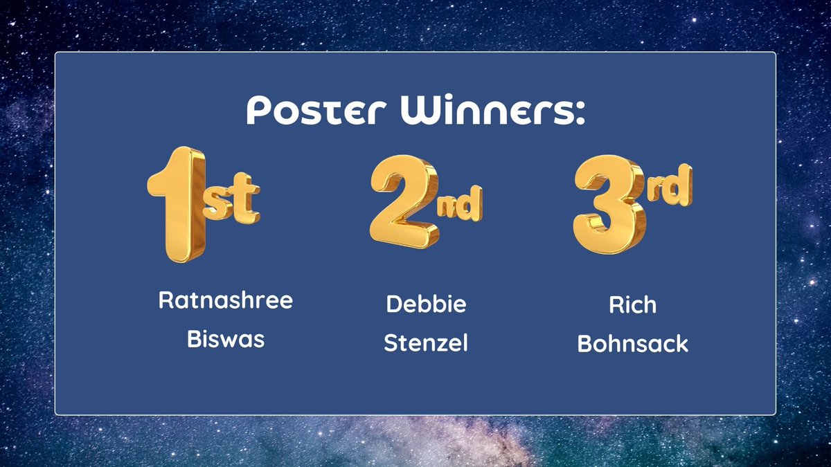We'd like to congratulate our poster session winners from last week's Translational Glycomics Symposium:

First place: @RatnashreeB, Postdoc, VBRI 
Second Place: Debbie Stenzel, Undergraduate Researcher, MCW, UW Parkside
Third Place: Rich Bohnsack, Research Associate, MCW
