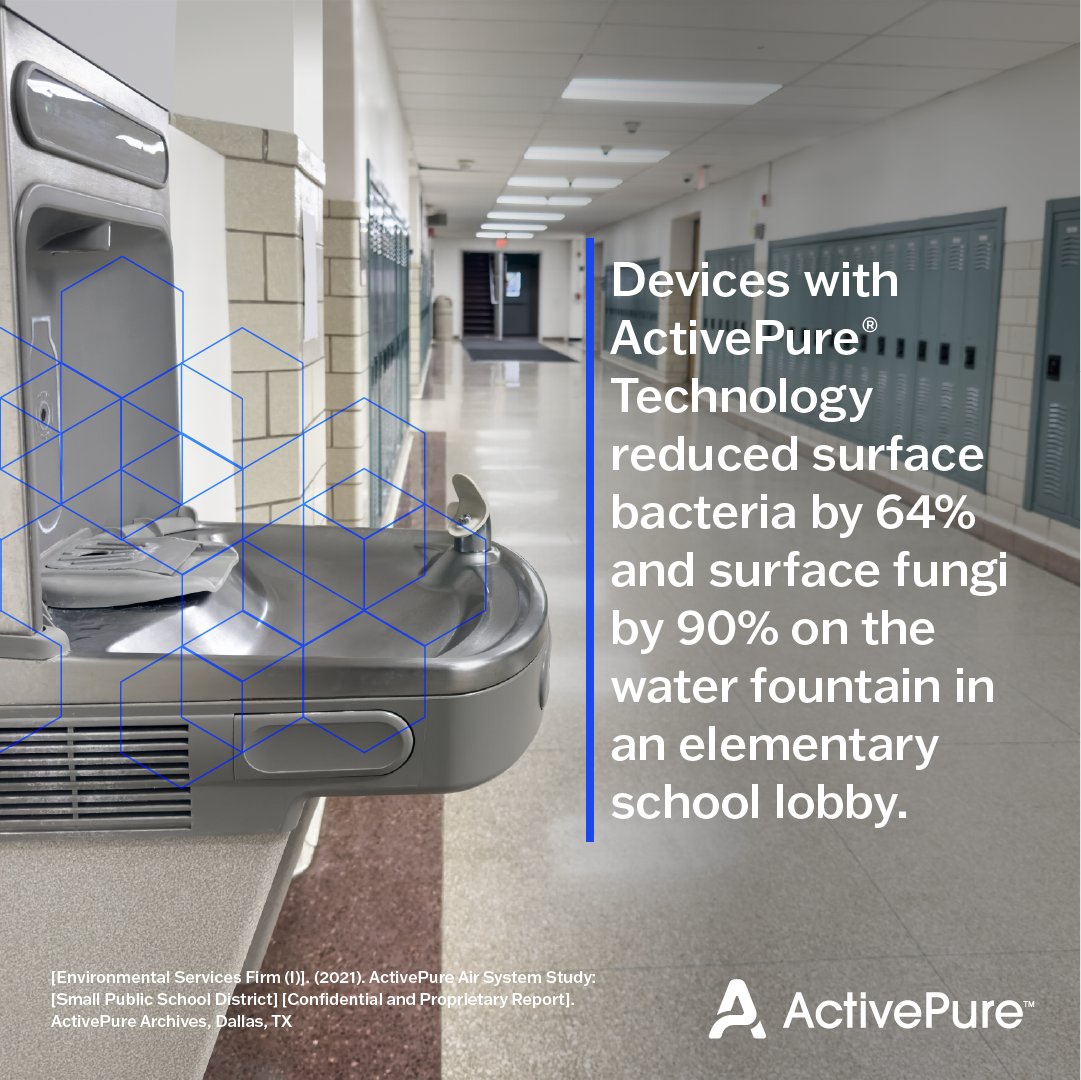 Instead of restricting access to vital amenities like water fountains, provide proactive surface purification with ActivePure. #surfacepurification #water #air