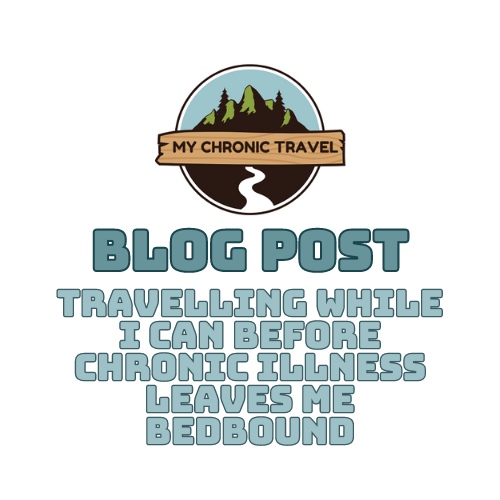 New blog post:

Travelling While I Can Before Chronic Illness Leaves Me Bedbound

mychronictravel.eu.org/travelling-whi…

Why I am travelling now & what I would like to do before I can't travel anymore.

#travel #travelblogger #travelblog #disability #disabledtravel #wanderlust #chronicillness