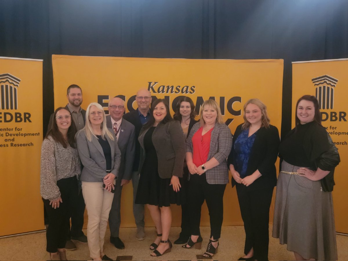 <a href="/workforcecenter/">Workforce Centers</a> board and staff on an Excellent Adventure at <a href="/wsuCEDBR/">CEDBR</a> 2023 #KSEcon Conference. <a href="/keithlawing/">Keith Lawing</a> <a href="/jefflongwellict/">Mayor Jeff Longwell</a> <a href="/cchilders80/">Cheryl Childers</a>