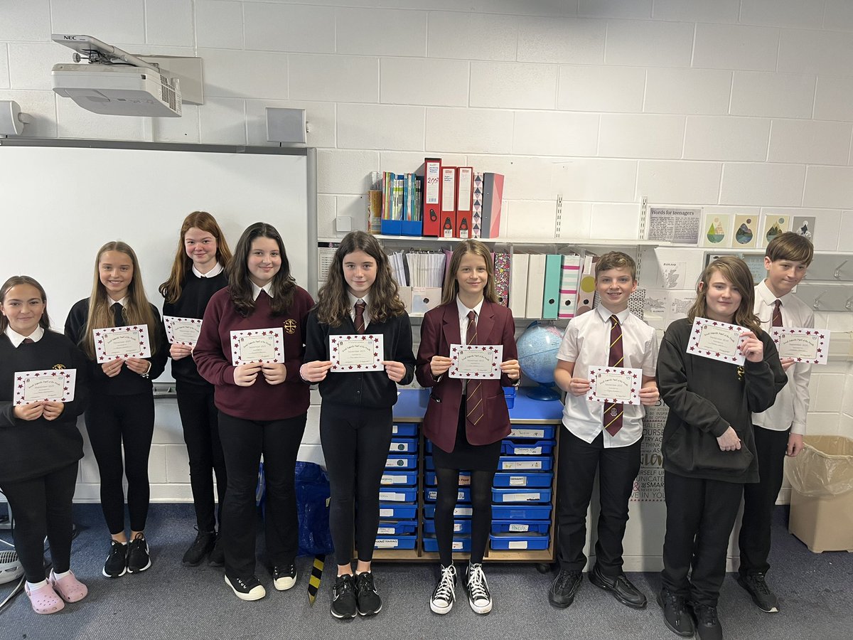 Our S2 Social Subjects and Business pupils of the month for September. Amazing work guys! 🌟 <a href="/StMargaretsAcad/">St Margaret's RC Academy</a>  #celebrationofsuccess