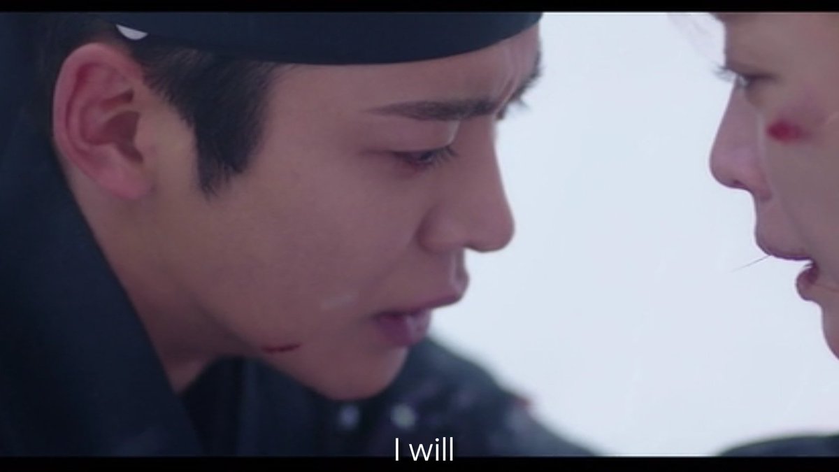 chaedaely's tweet photo. "i said whoever kills me would be cursed"

"i will accept that curse gladly"

aengcho never intended to put the curse on mujin at all.. he was the least person she expected to kill her but then mujin didn't want to see others hurt her.. PAIN

#DestinedwithYou #DestinedwithYouEp14 https://t.co/EEovo6okSF