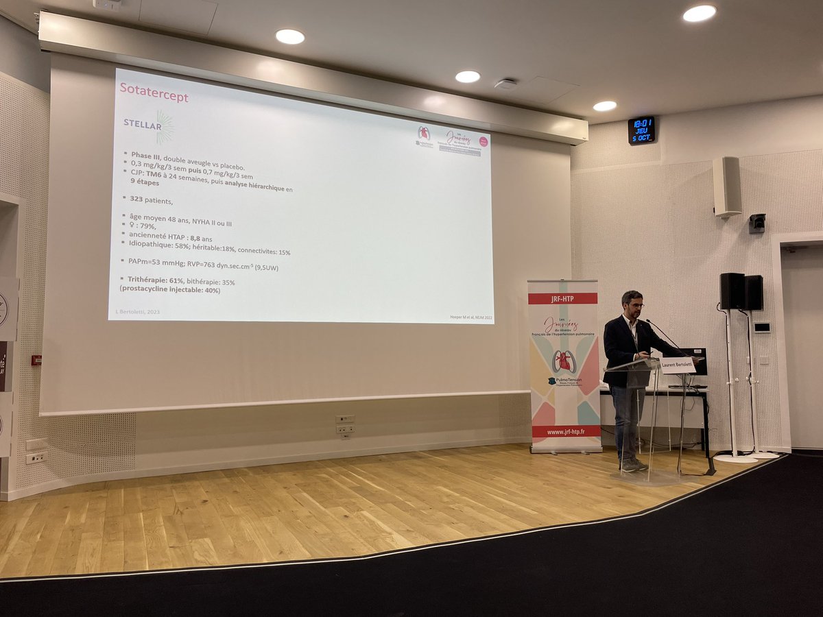 Montanidavid's tweet image. Journées du réseau français de l’HTP: le Pr @LaurentBertole1 est dans la place pour une superbe overview des innovations thérapeutiques dans l’HTAP. @pulmotension @RespiFIL @HTaPFrance