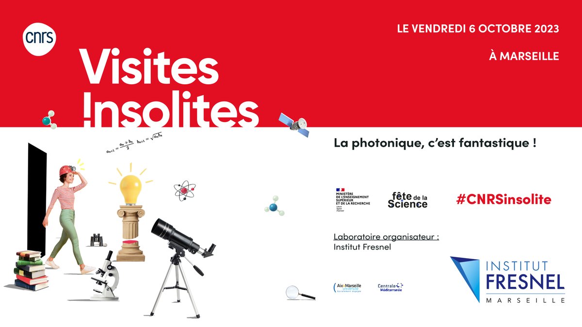 #Demain Visite Insolite du #CNRS avec un parcours ludique prévu dans nos salles de manips sur le thème "La Photonique, c'est fantastique" : salles blanches &amp; grises #couchesminces , expérience autour de l'interaction #laser matière et observation au microscope #imageriemedicale🧐