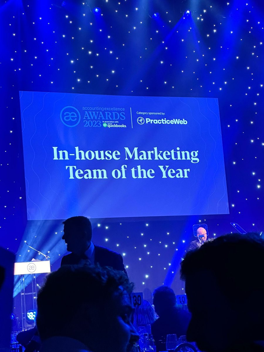 Totally late to the party… but… WE WON?! 🏆🍾💪🏼 we are the proud owners of <a href="/AWEBExcellence/">Accounting Excellence</a> In-House Marketing Team of the Year 2023! 
#ae23 #accountingexcellenceawards