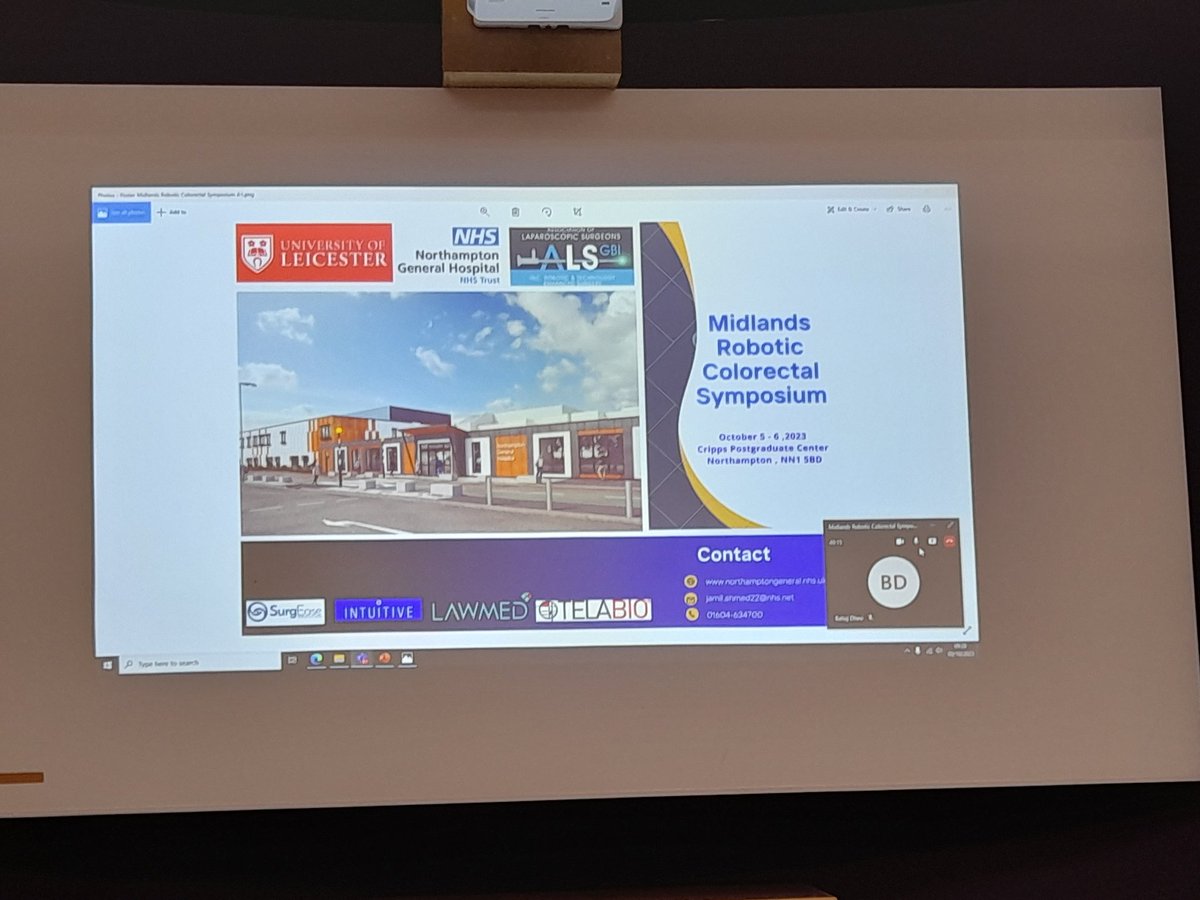 Congratulations to Northampton General Hospital @drjag2221 and team for a fantastic meeting. Midlands Robotic Colorectal Symposium @ALSGBandI @ACPGBI @Dukes_Club @uniofleicester