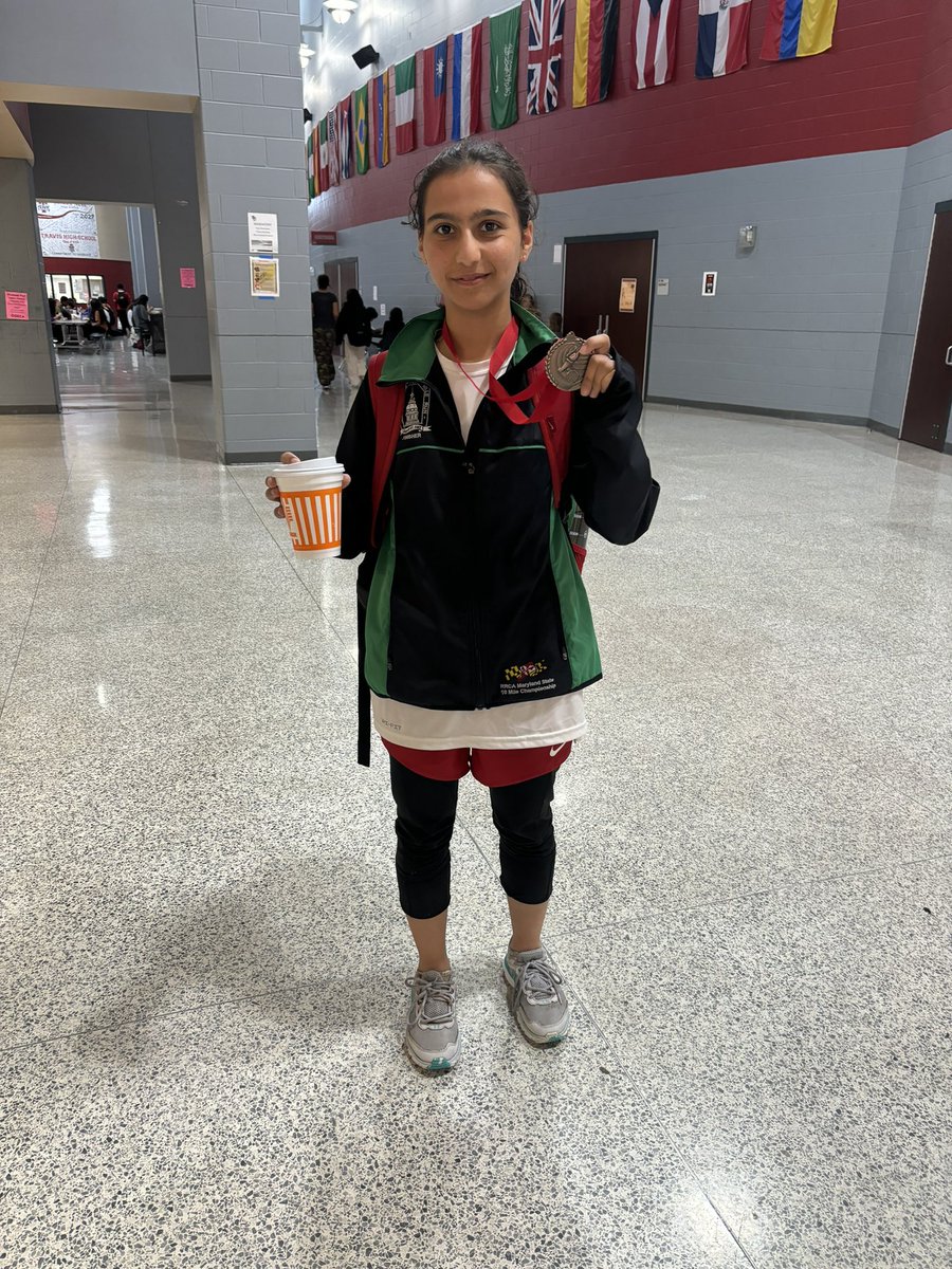 THS_Tigers's tweet photo. A huge congratulations goes out to Mehria Rashidi for her 12th place finish on this rainy Thursday! https://t.co/aauzlXcxw9